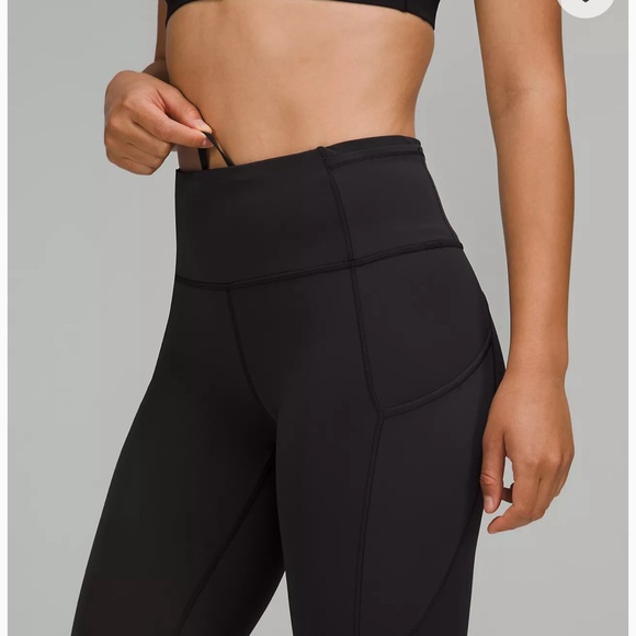 #59 LULULEMON Fast and Free Brushed Fabric High-Rise Tight 28" SIZE 2 workout - Picture 3 of 12